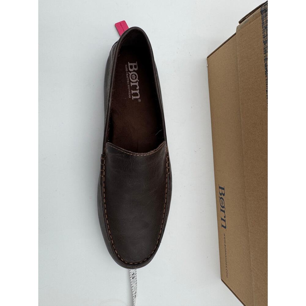 NIB Born Mens US 10.5 Euro 44.5 Allan Dark Brown Loafer Slip On - Picture 8 of 9